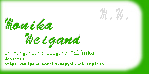 monika weigand business card